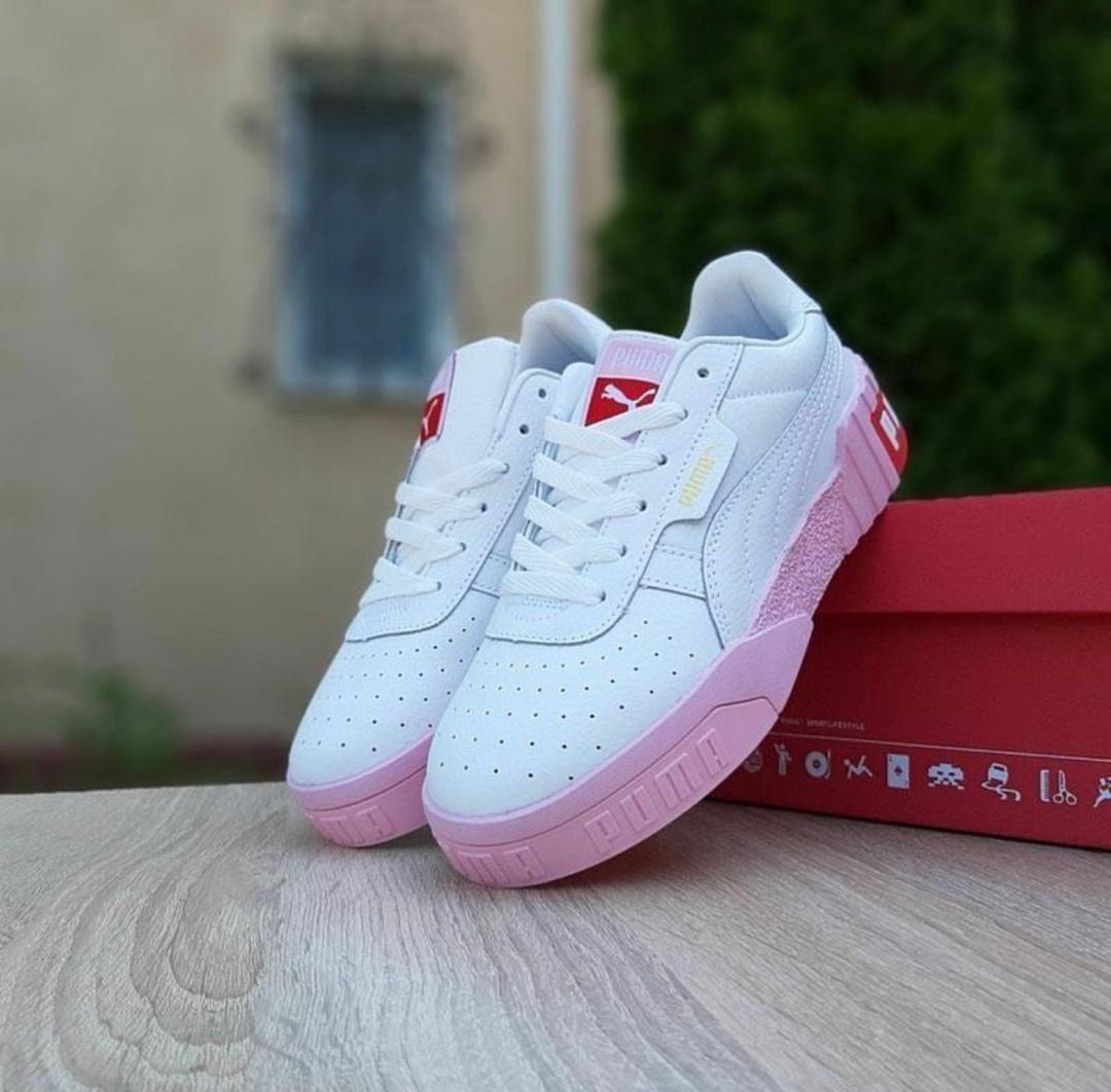 White and Pink Nike Sneaker